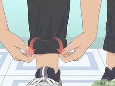 How to Tie Long Pants: 9 Steps (with Pictures) - wikiHow How To Roll Up Pants, How To Fold Pants, Long Linen Pants, Jumper Pants, Baseball Pants, Cuffed Pants, Beach Pants, Baggy Pant