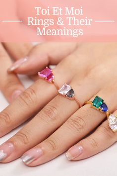 In the past year or so, engagement rings with two stones have really been making a comeback. These rings are known as "toi et moi" rings ("you and me" rings), and many people consider them to be the most romantic ring style ever invented.