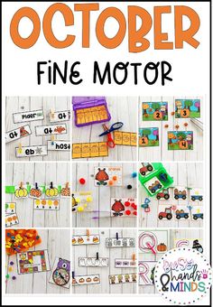 the october fine motor activity for kids