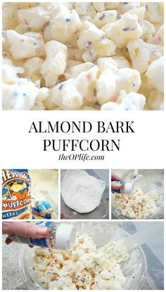 how to make almond bark puffy corn