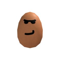 an egg with sunglasses on it's face is shown in front of a white background