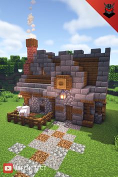 a screenshot of a house in minecraft