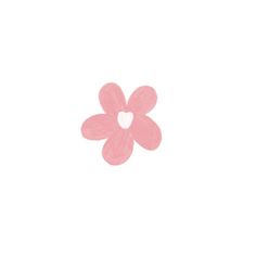 a drawing of a pink flower with a heart in the center on a white background