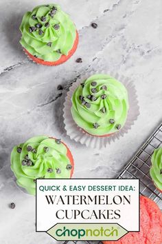 Beat the heat with our Watermelon Cupcakes, a delightful treat that captures the refreshing flavor of summer in every bite. These moist and flavorful cupcakes are infused with the essence of watermelon, perfect for cooling off on hot summer days. Elevate your baking experience with this easy-to-make recipe that's sure to be a hit at any summer gathering or barbecue. 🍉🧁 #WatermelonCupcakes #SummerTreats #HomemadeDesserts #ChopNotchRecipes #SweetIndulgence Flavorful Cupcakes, Watermelon Cupcakes Recipe, Mini Strawberry Cheesecake, Watermelon Cupcakes, Peach Cupcakes, Drink Inspiration, Quick Easy Desserts, Desserts For A Crowd, Cupcakes Recipe