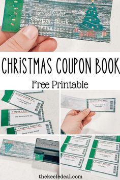 christmas coupon book with instructions to make it