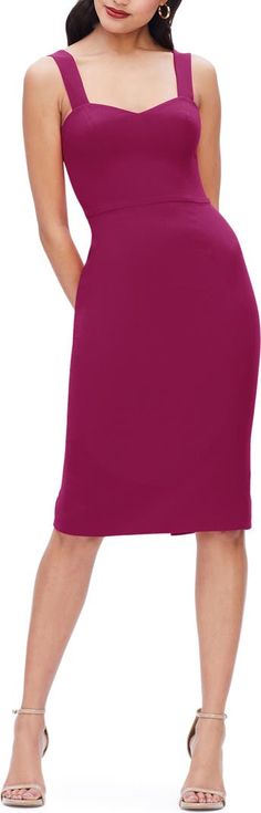 Dress the Population Nicole Sweetheart Neck Cocktail Dress | Nordstrom Dark Magenta Dress, Berry Cocktail, Vestidos Color Rosa, Dark Magenta, Fall Wedding Guest Dress, Sequin Bodycon Dress, Sequin Cocktail Dress, Dress The Population, Lace Midi Dress