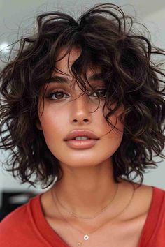 40+ Trendy Curly Bob Hairstyles To See Before You Decide Relaxed Glamour, Curly Lob, Bob Haircut Curly