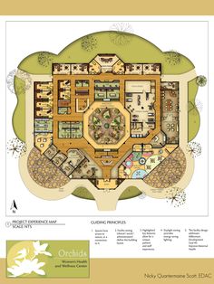 the floor plan for an open concept home with lots of rooms and living areas in it