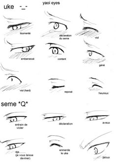 the different types of eyes and how to draw them