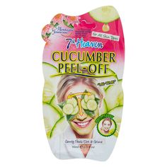 Make skin feel refreshed using this peel-off mask. With the goodness of cucumber, pressed flowers, and lime juice easily remove dirt and grime from your face. This 20 minute facial treatment gives you that deserved "me-time." Peels off easy For all skin types Gently peels dirt and grime Vegetarian standard Volume: 10ml/0.3fl.oz. Material: Cream - Claire's 7th Heaven Cucumber Peel-Off Mask Face Peel Mask, Avocado Face Mask, Honey Face Mask, Tumeric Face Mask, Creme Anti Age, Green Tea Mask, Face Scrub Homemade, Face Mask Recipe, 7th Heaven