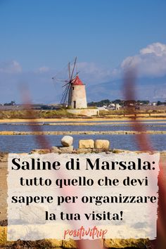 a sign that says saline di marsala, tutto quello che dev sapere per organizzzare la vista