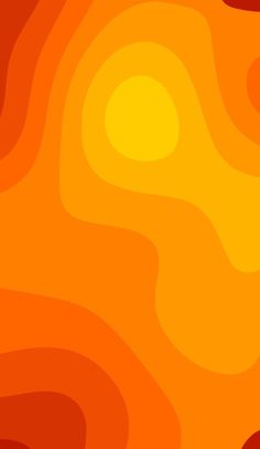 an orange and yellow background with swirls in the shape of circles on top of each other