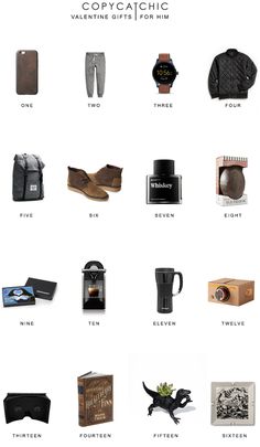 an image of various items that are labeled in the same font and numbers on this page