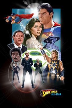 the poster for superman all star