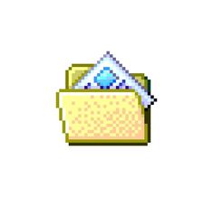 an image of a pixelated envelope