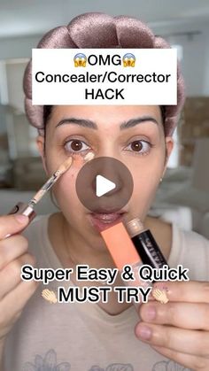 Makeup Concealer Tutorial, Concealer Tips How To Apply, Concealer Hacks, Peach Corrector, Peach Concealer, Concealer Tips, Concealer Tricks, J Makeup, Cakey Makeup