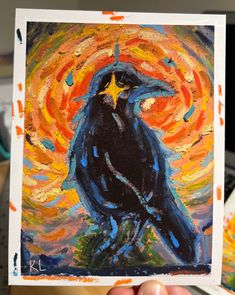 5.75"x4.5" digital print of my original oil pastel drawing. Sketch With Oil Pastel, Space Drawing Oil Pastel, Crow Oil Pastel, Impressionism Digital Art, Oil Pastel Dinosaur, Oil Pastel Pop Art, Weird Oil Pastel Art, Abstract Art With Oil Pastels, Oil Pastel Halloween Art