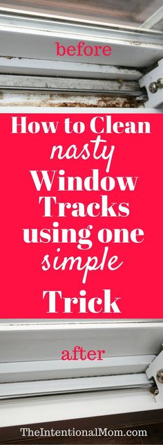 Cleaning Window Tracks, Cleaning Hacks Tips And Tricks, Clean Baking Pans, Cleaning Painted Walls, Genius Ideas, Cleaners Homemade