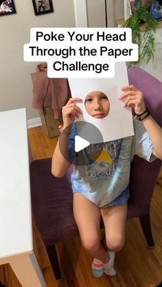 Heather Tomoyasu on Instagram: "Did you figure it out before they did!? Challenge your kids!! It’s a hoot and a great way to get them thinking outside of the box 😍 the moment it finally *clicks* is hilarious!! 🤣🤣🤣 . . . . #pokeyourheadthroughthehole #pokeyourheadthroughthepaper #momlife #momof3 #funchallenge #funnychallenge #riddle #riddles" Whats In The Box Game Ideas Christmas, Fun Games To Do With Family, Fun With Kids At Home, What To Play When Bored, Indoor Birthday Party Games For Kids Age 6, Fun Games To Play At Parties, Things To Do When Bored At Home For Kids, Activities For Boys 8-10, Outdoor Picnic Games