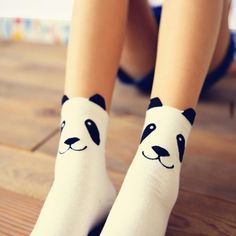 Cute Panda Socks Panda Socks, Ankle High Socks, Sports Socks Women, Estilo Harajuku, Korean Socks, Panda Gifts, Kawaii Panda, Cartoon Panda, Cat Socks