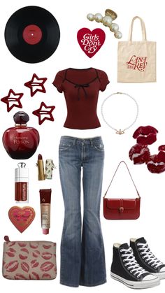 #lana del rey #red #coquette #aesthetic #cherrygirl #darkred #outfit #inspo Red Coquette Aesthetic, Lana Del Rey Red, Coquette Aesthetic Outfit, Red Coquette, Prim And Proper, Estilo Indie, Everyday Fashion Outfits