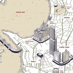 an old map shows the locations of major cities