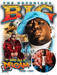 the cover art for biggie's album, it was all a dream