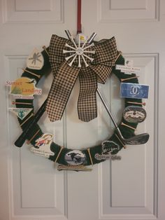 Costume golf wreath Golf, Home And Living, Wall Decor, Green, Home Decor