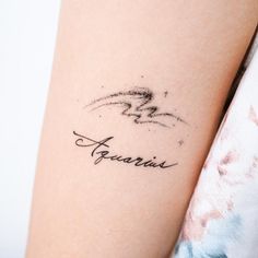 a woman's arm with a tattoo on it that reads, ferretia