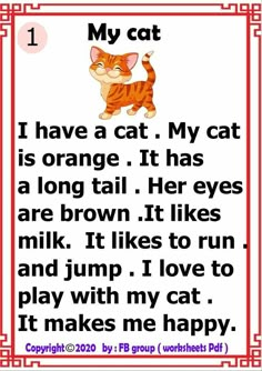 an orange cat with the caption that says, i have a cat my cat is orange it has a long tail