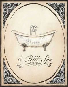 an old fashioned bathtub with the words la bette ja on it