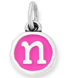 From James Avery, this charm features: Enamel Dark Pink Initial W Charm Reminiscent of the keys on a vintage typewriter, the Enamel Initial Disc Charm is beautiful on bracelets, necklaces and anklets. Wear this sterling silver charm alone as a single initial, or pair with other letter charms and designs to spell words and messages. It is hand enameled and features multiple vibrant color options. Whether for yourself or as a gift&#x Spell Words, Vintage Typewriter, Vintage Typewriters, James Avery, The Keys, Letter Charms, Initial Charm