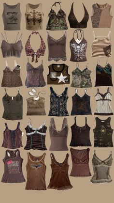 Grunge Outfit Ideas Summer, Boho Y2k Outfits, Fashion Aesthetics Types, Outfit Ideas Boho Chic, Summer Outfits Grunge, Tank Top Aesthetic, Sewing A Dress, Make A Dress, Free Dress