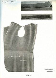 an old fashion sewing pattern for a baby bib with the top section cut out