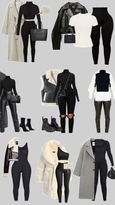 #Outfit ideas 80s R&b Fashion, All Black Lace Outfit, 77 Degree Weather Outfit, All Black Outfit For Work Salon, Gray And Black Outfits, Chic City Outfits, Cute Classy Outfits, Ootd Frio, Casual Chic Outfits