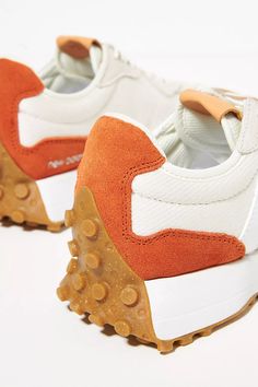 New Balance 327 Sneakers | Anthropologie Shoes With Outfits, Dressing Shoes, Shoe Outfits, Storage Shoes, Shoe Storage Ideas, New Balance 327, Cute Sneakers, New Balance Sneakers, Gym Shoes