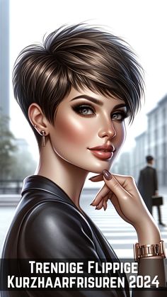 Kurzhaarfrisuren sind ein zeitloses Statement, das Stil, Komfort und Individualität ausstrahlt. Im Jahr 2024 haben die flippigen Kurzhaarfrisuren eine neue Dimension erreicht, die eine perfekte Mischung aus gewagtem Stil und klassischer Eleganz bietet. In diesem Blogbeitrag werfen wir einen Blick auf die trendigsten flippigen Kurzhaarfrisuren, die dieses Jahr im Rampenlicht stehen. Was Macht Flippige Kurzhaarfrisuren Spiky Hair, Hair Inspo Color, Short Hair Styles Pixie, Short Hairstyles For Women, Hair Designs, Medium Length, Cut And Style, Fine Hair, Medium Length Hair Styles