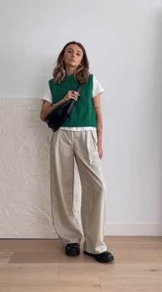 Cool Work Outfits Women Summer, Professional Outfits Masc Women, 2024 Professional Fashion, Teacher Outfits Masc, Flowy Work Outfit, Masc Teacher Outfits, Masc Professional Outfits, Semi Casual Work Outfit Women, Masc Work Outfits