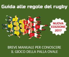 an image of a group of people in soccer uniforms with the words guida alle regole del rugby