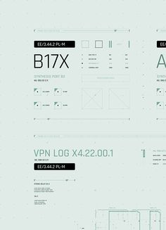 an info sheet showing the various types of font and numbers