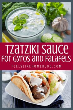 tasty sauce for gyros and falafels is the perfect way to use it