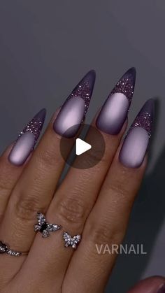 VARNAIL on Instagram: "✨💜Would u like to wear this Sparkly Purple Nail Set?  🛒(varnail.com) Base Coat Moonlight Cat Eye Gel - CEM03 Lilac Satin Matte Top Coat Liner Brush Jelly Elastic Gem Glue Gel Reflective Nail Glitter  🛒🛒🛒 Shop More Nail Supply at varnail.com or in our bio link  💝💝💝 PLEASE FOLLOW US TO GET THE TRENDY NAIL TECH!  #nails #nailhack #cateyegel #naildesigns2024 #naildesigns #nailart #nail designs #frenchnails #nails💅 #nailsalon #nailbeauty #nailbeginner #frenchnails💅 #nailsinspiration #shortnails #reflectivenails #nailtrends #extensiongel #holidaynails #magneticgelpolish #nailtutorials #glittergel #nailtips #gelpolish" Tech Nails, Reflective Nails, Liner Brush, Awesome Nails, Purple Nail, Nail Glitter, Trendy Nail, Glitter Gel