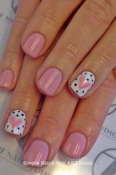 Polka Dot Nail Art Designs, Dot Nail Art Designs, Polka Dot Nail Art, Valentine Nail Art, Dot Nail Art, Cute Nail Art Designs, Polka Dot Nails, Dots Nails