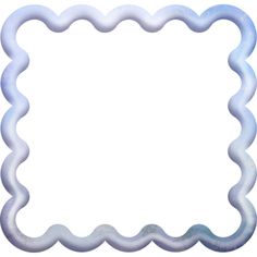 an empty frame made out of plastic with wavy lines in the middle and bottom, on a white background