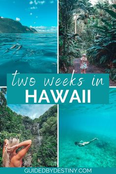 two weeks in hawaii with text overlay