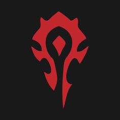 the horde logo on a black background