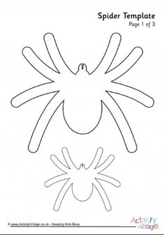 the spider template for paper crafting