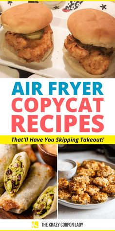 the cover of air fryer copycat recipes