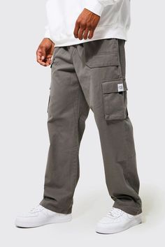 Grey Khaki Pants Men Outfit, Athletic Physique, Mens Cargo Pants, Business Lunch, Combat Pants, Party Mode, Free Movement