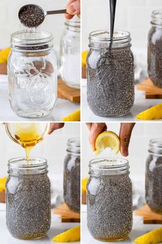 the process to make homemade lemonade in mason jars